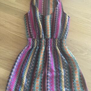 Becca by Rebecca Virtue Multicolor Striped Sleeveless coverup/sundress